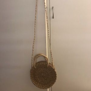NWOT rattan crossbody